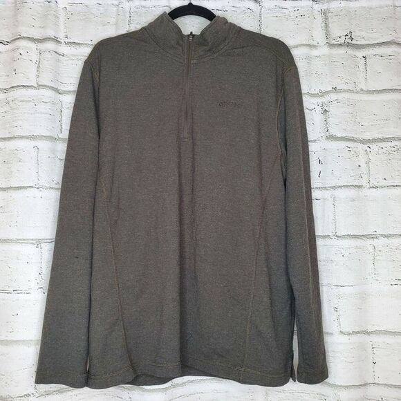 Orvis Mens Performance 1/4 Zip Pullover Sweatshirt Gray Size Large - Picture 1 of 9